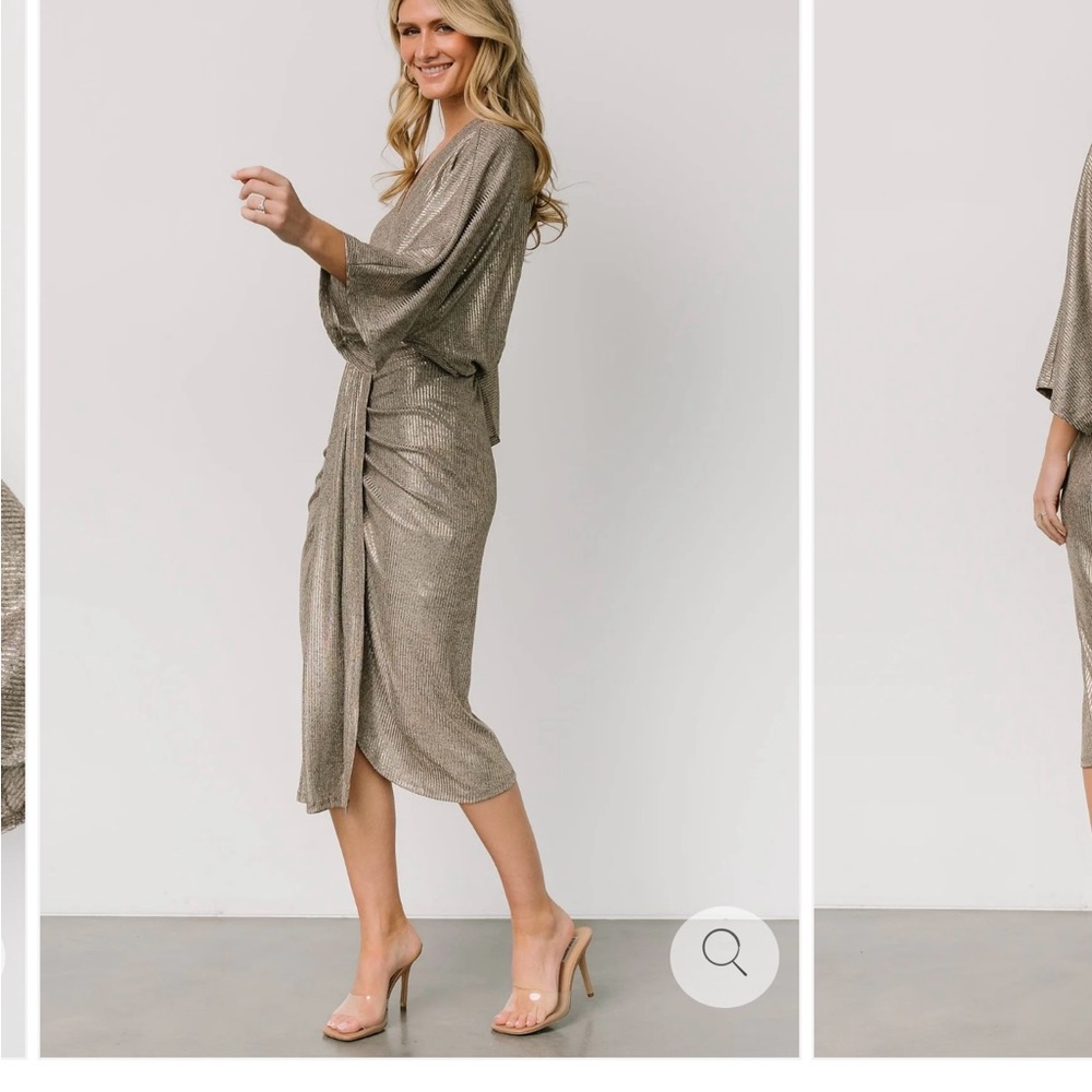 Baltic Born Ciara Ruched Midi Dress *WORN ONCE*